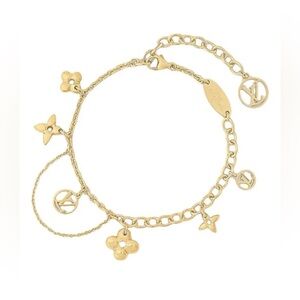 Louis Vuitton Full Inclusion Gold Blooming Supple Charm Bracelet